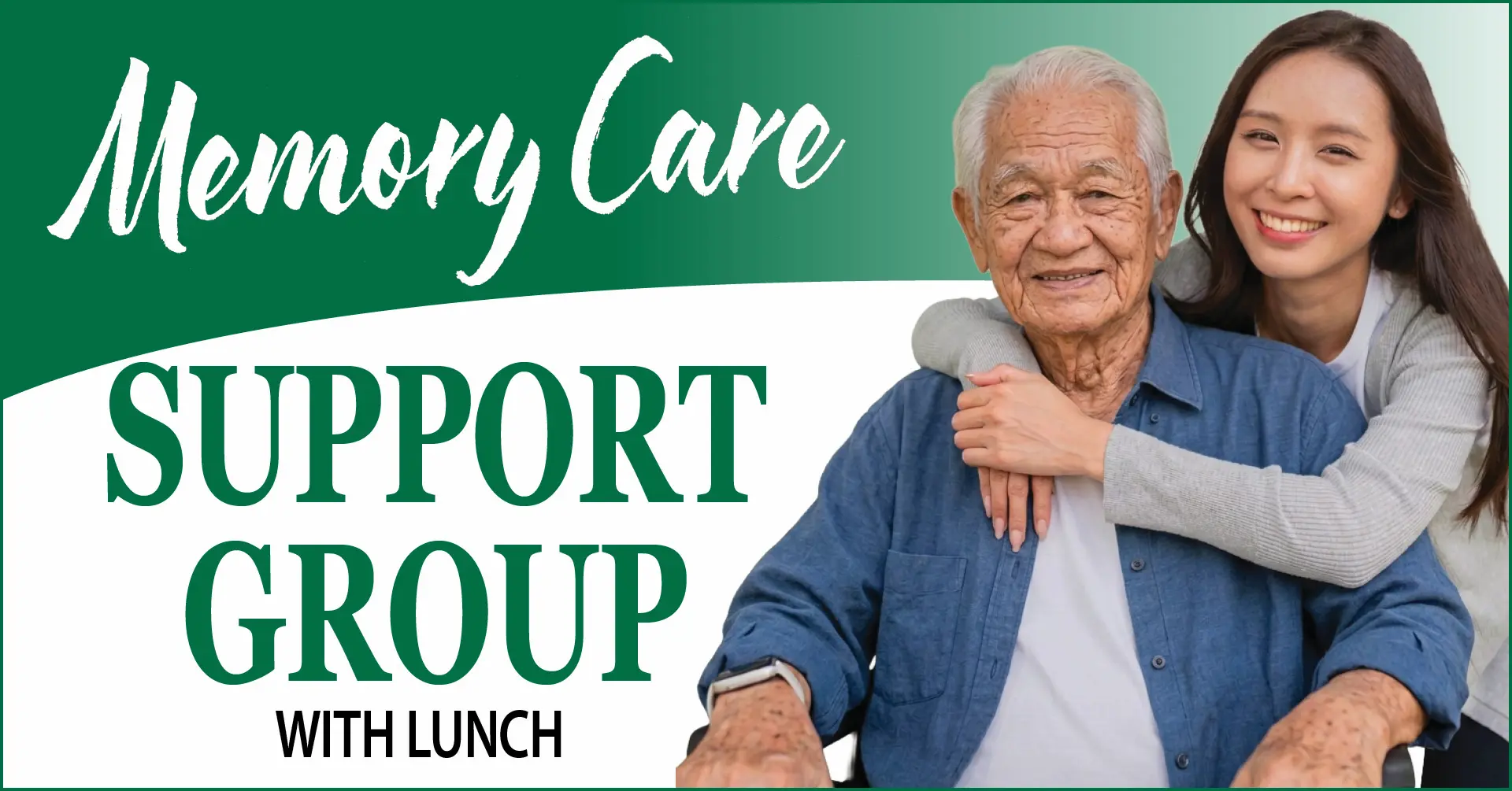 Memory care support group with lunch for seniors