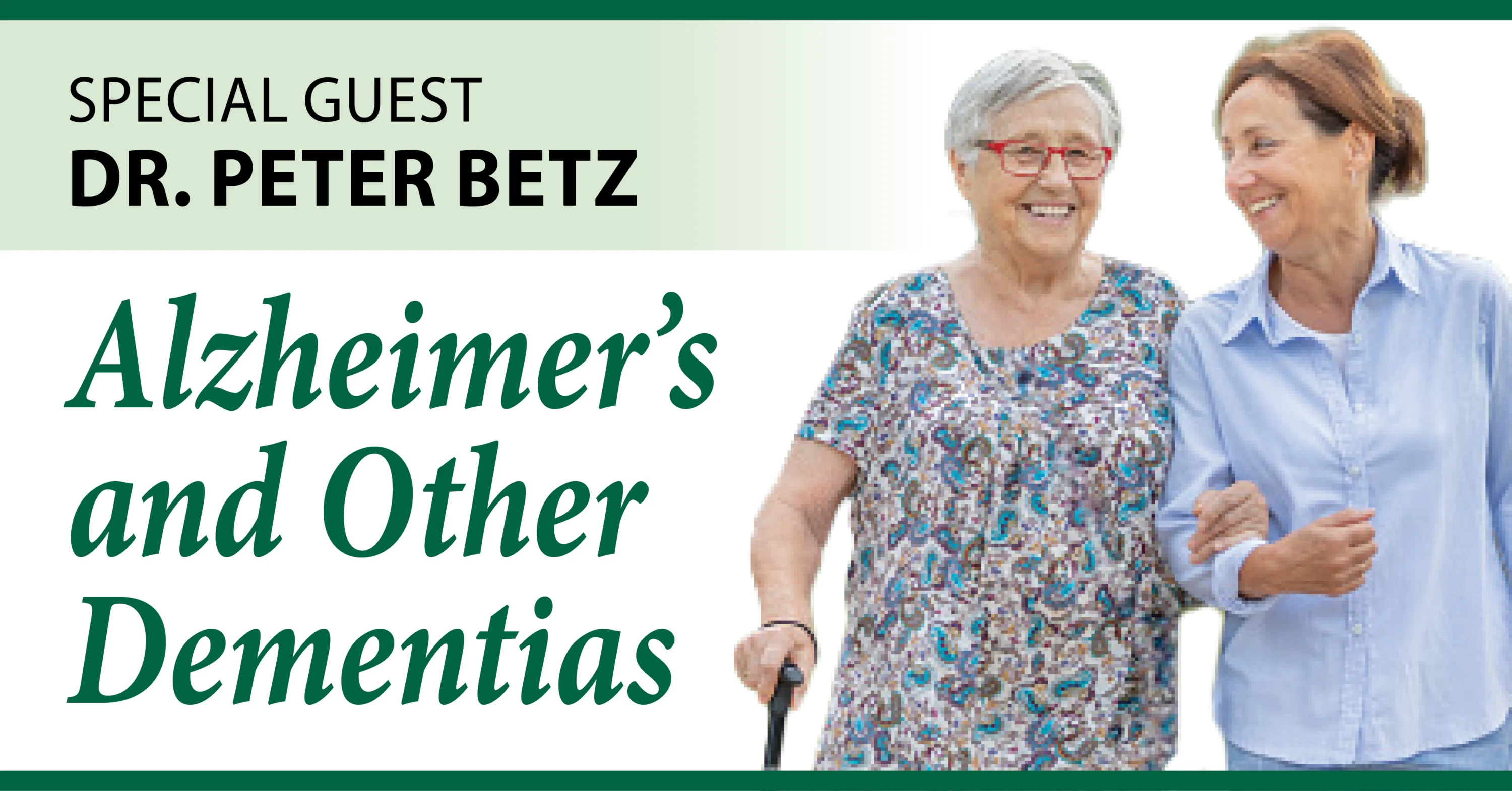 Alzheimer’s and Other Dementias event banner
